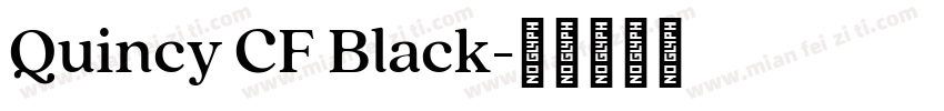 Quincy CF Black字体转换